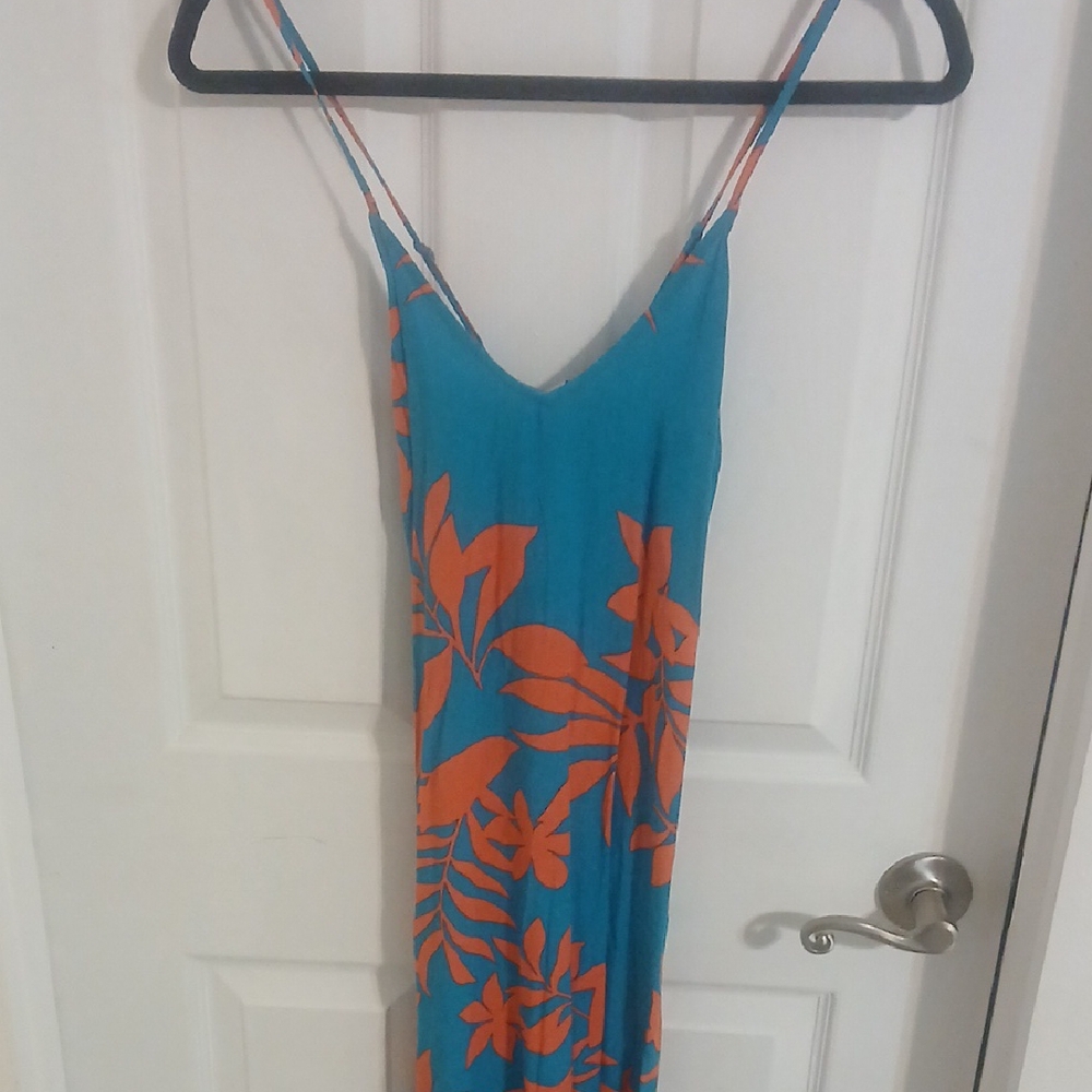 Old Navy Blue and Coral Striped Top